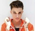 Ruby rose wearing handcuffs