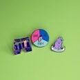 Hankie pin pronouns pin and platypus pin