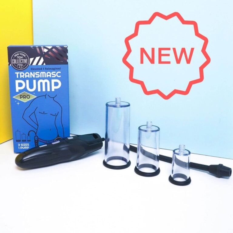 Transmasc pump set with three clear sizes.