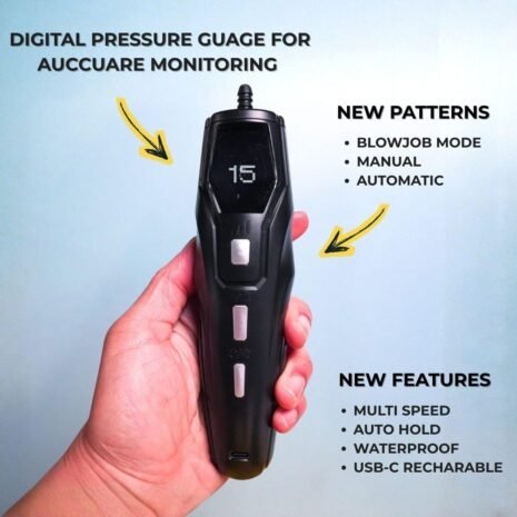 trans masc pro pump handle Digital pressure gauge for accurate monitoring features.