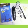 Transmasc pump equipment with instructional packaging