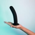 Black dildo silicone